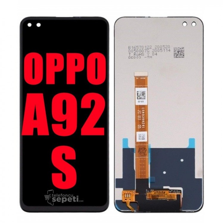 Oppo A92s Ekran Dokunmatik Siyah Çıtasız Orijinal