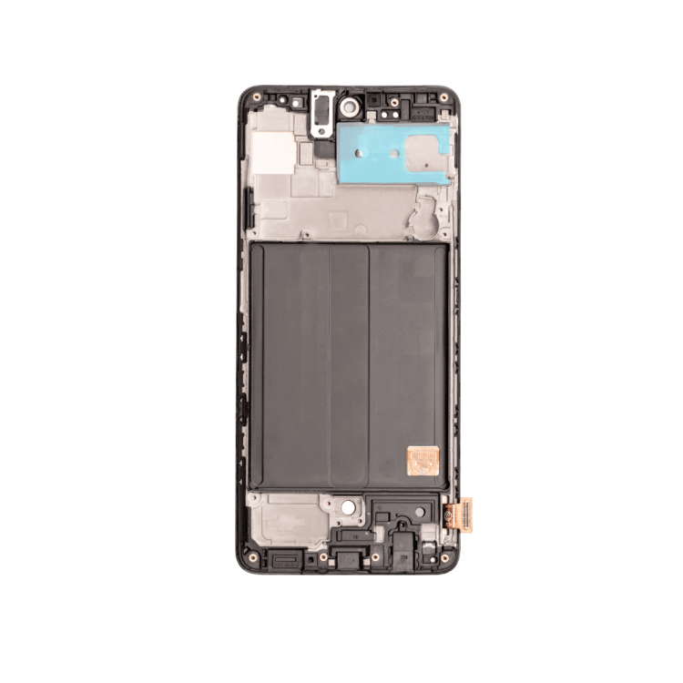 Samsung Galaxy A51 A515 Ekran Dokunmatik Siyah Çıtalı Revize "Tam Ekran"