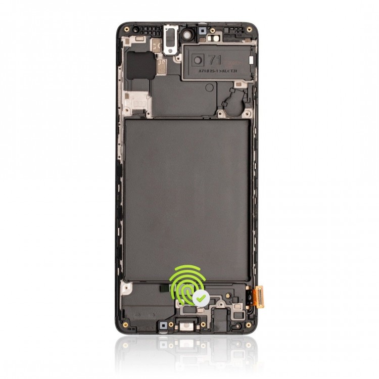 Samsung Galaxy A71 A715 Ekran Dokunmatik Siyah Çıtalı Orijinal %100 Servis Ürün