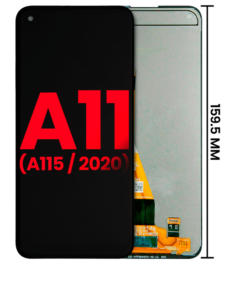 Samsung Galaxy M11 M115F Ekran Dokunmatik Siyah Çıtasız A Plus Kalite