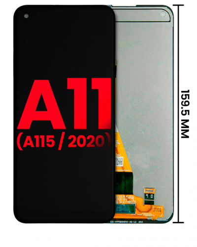 Samsung Galaxy M11 M115F Ekran Dokunmatik Siyah Çıtasız A Plus Kalite