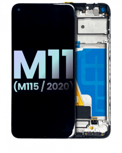 Samsung Galaxy M11 M115F Ekran Dokunmatik Siyah Çıtalı A Plus Kalite