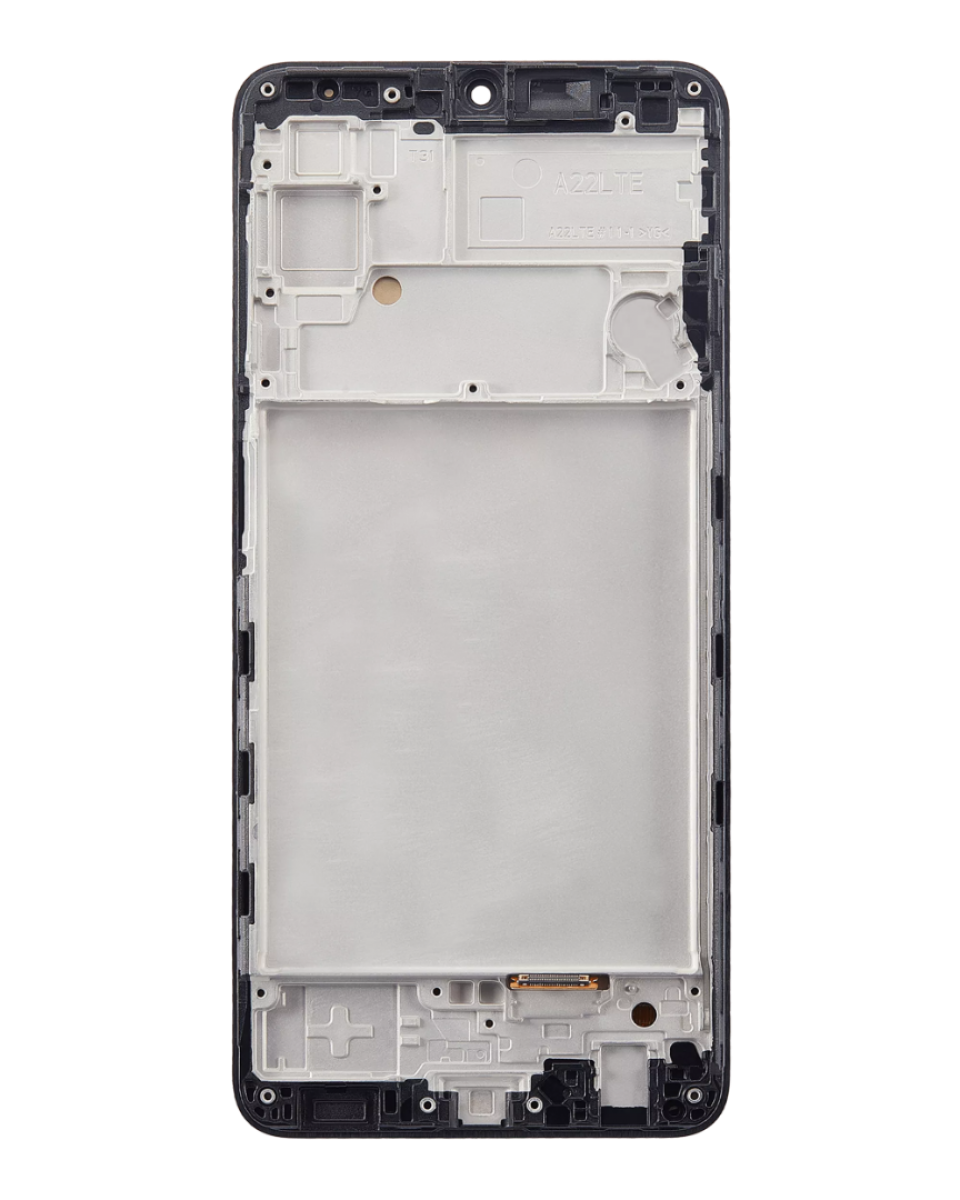 Samsung Galaxy A22 A225 Ekran Dokunmatik Siyah Çıtalı %100 Oled