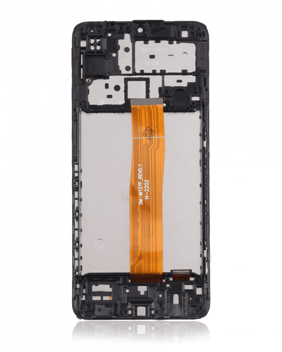 Samsung Galaxy M12 M127 Ekran Dokunmatik Siyah Çıtalı Orijinal