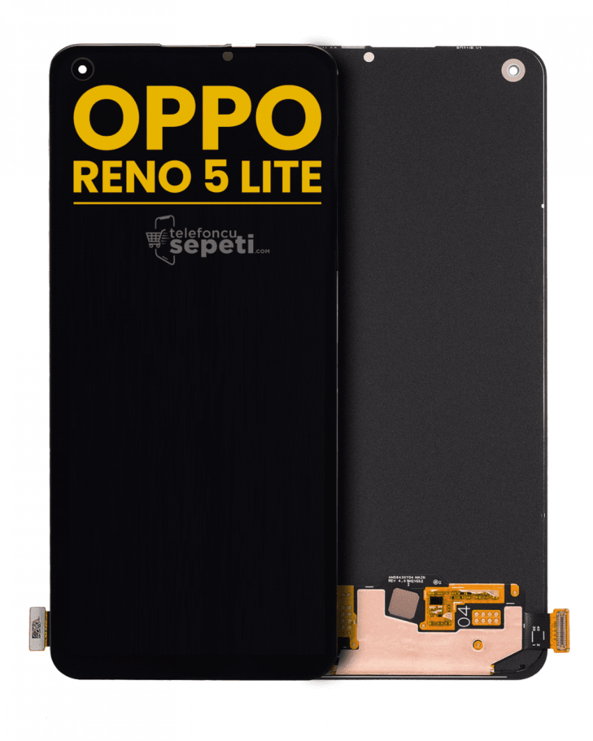 Oppo Reno 5 Lite Ekran Dokunmatik Siyah Çıtasız %100 Oled