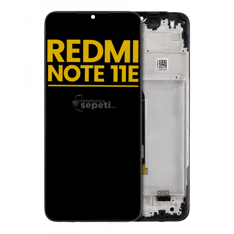 Xiaomi Redmi Note 11e Ekran Dokunmatik Siyah Çıtalı Orijinal