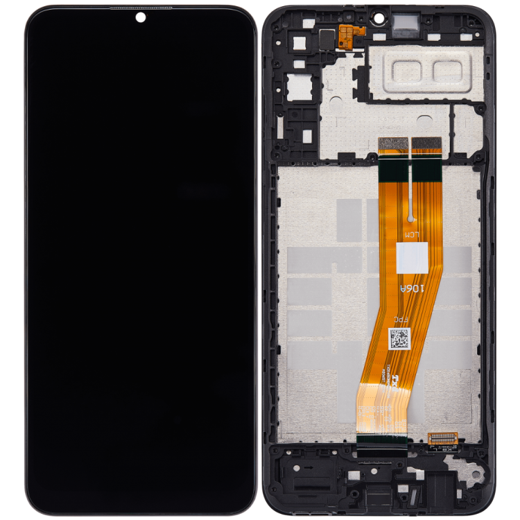 Samsung Galaxy A04e A042 Ekran Dokunmatik Siyah Çıtalı A Plus Kalite
