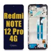 Xiaomi Redmi Note 12 Pro 4g Ekran Dokunmatik Siyah Çıtalı A Plus Kalite