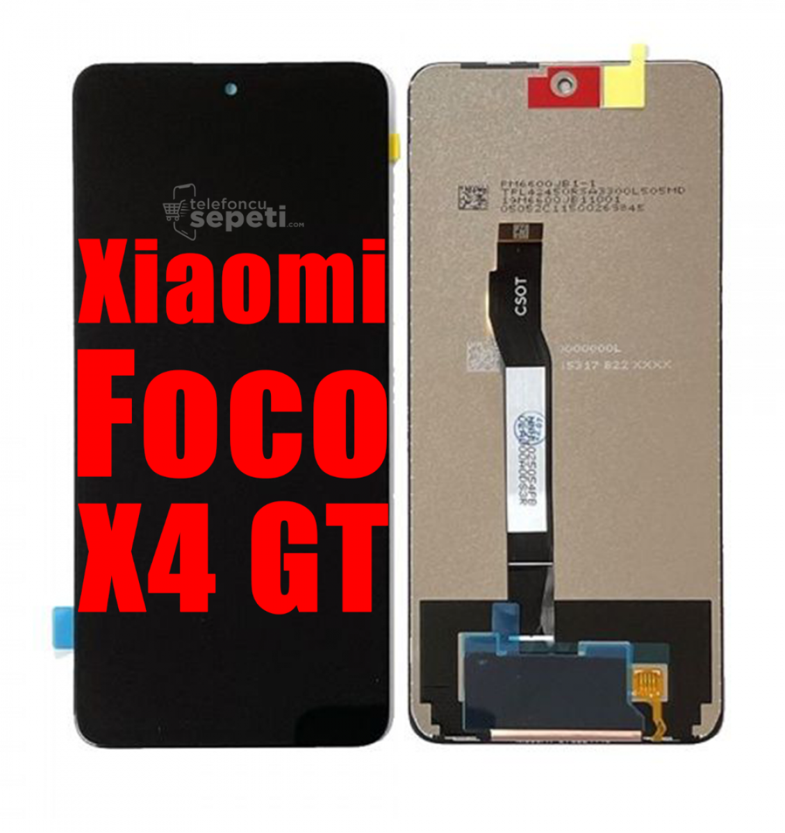 Xiaomi Poco x4 Gt Ekran Dokunmatik Siyah Çıtasız Orijinal