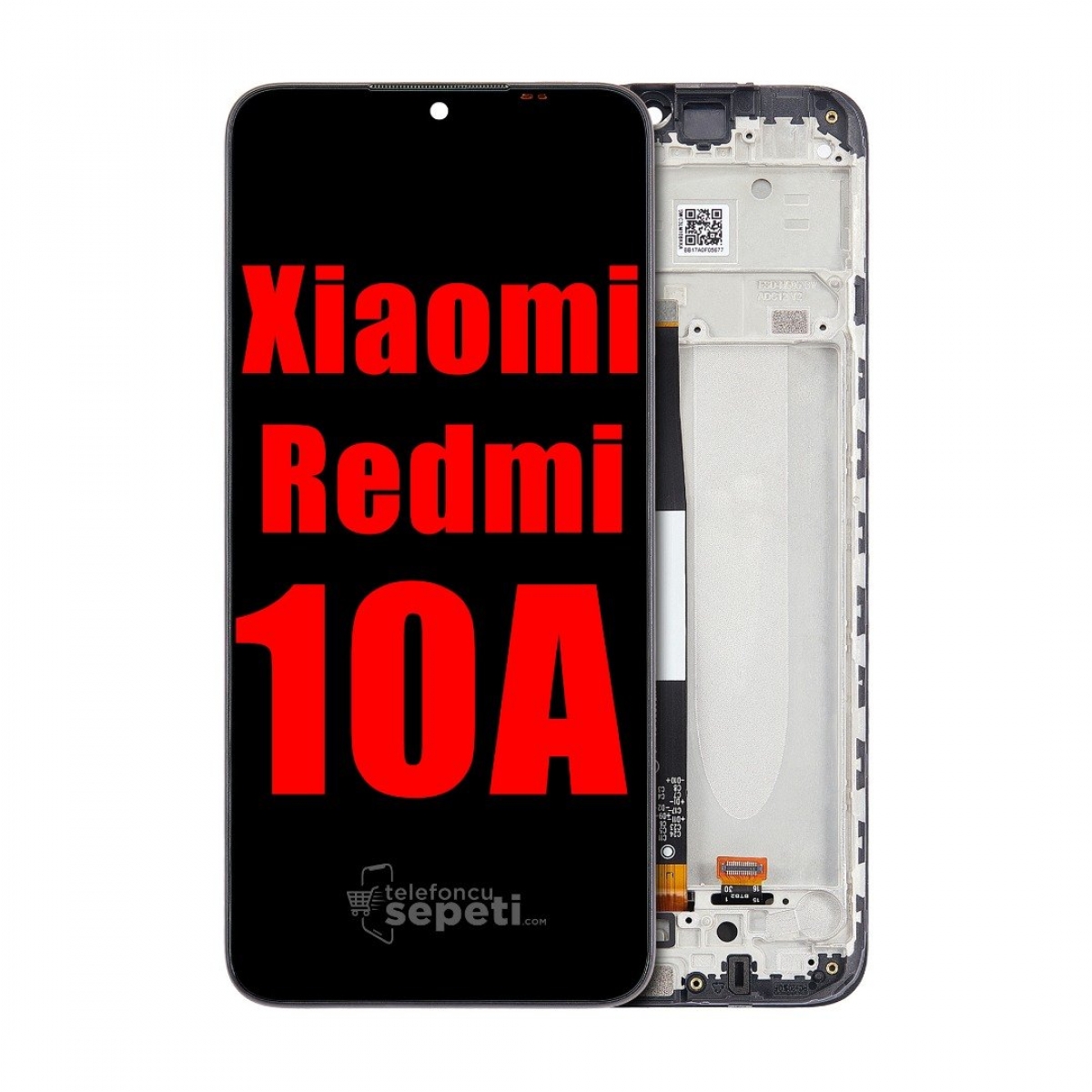 Xiaomi Redmi 10a Ekran Dokunmatik Siyah Çıtalı Orijinal