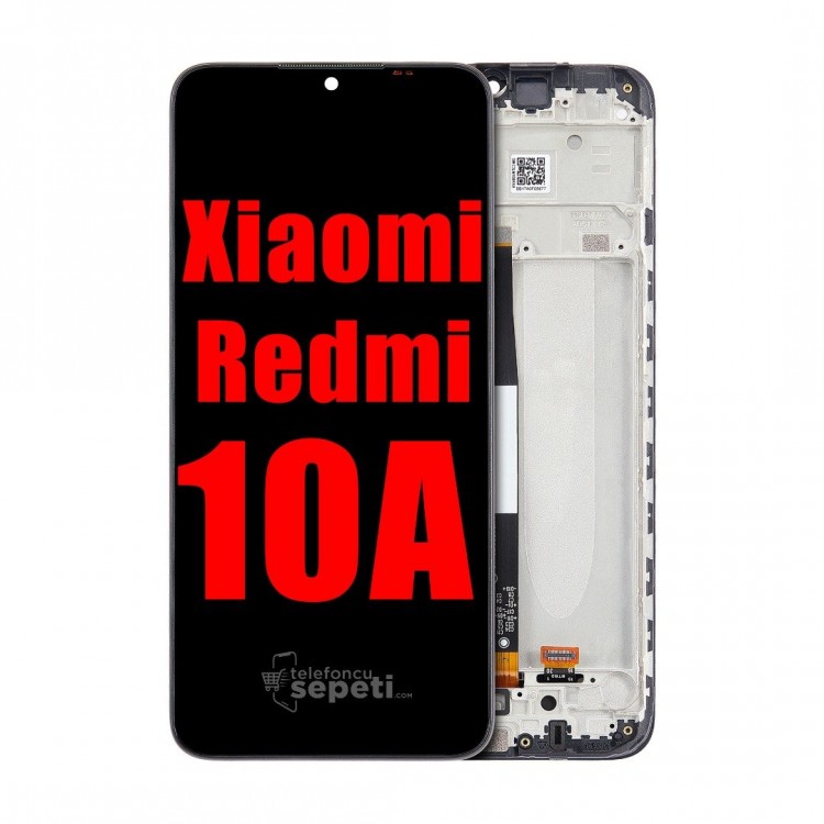Xiaomi Redmi 10a Ekran Dokunmatik Siyah Çıtalı Orijinal