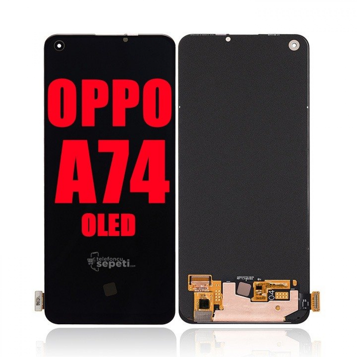 Oppo A74 Ekran Dokunmatik Siyah Çıtasız %100 Oled Birebir Ürün