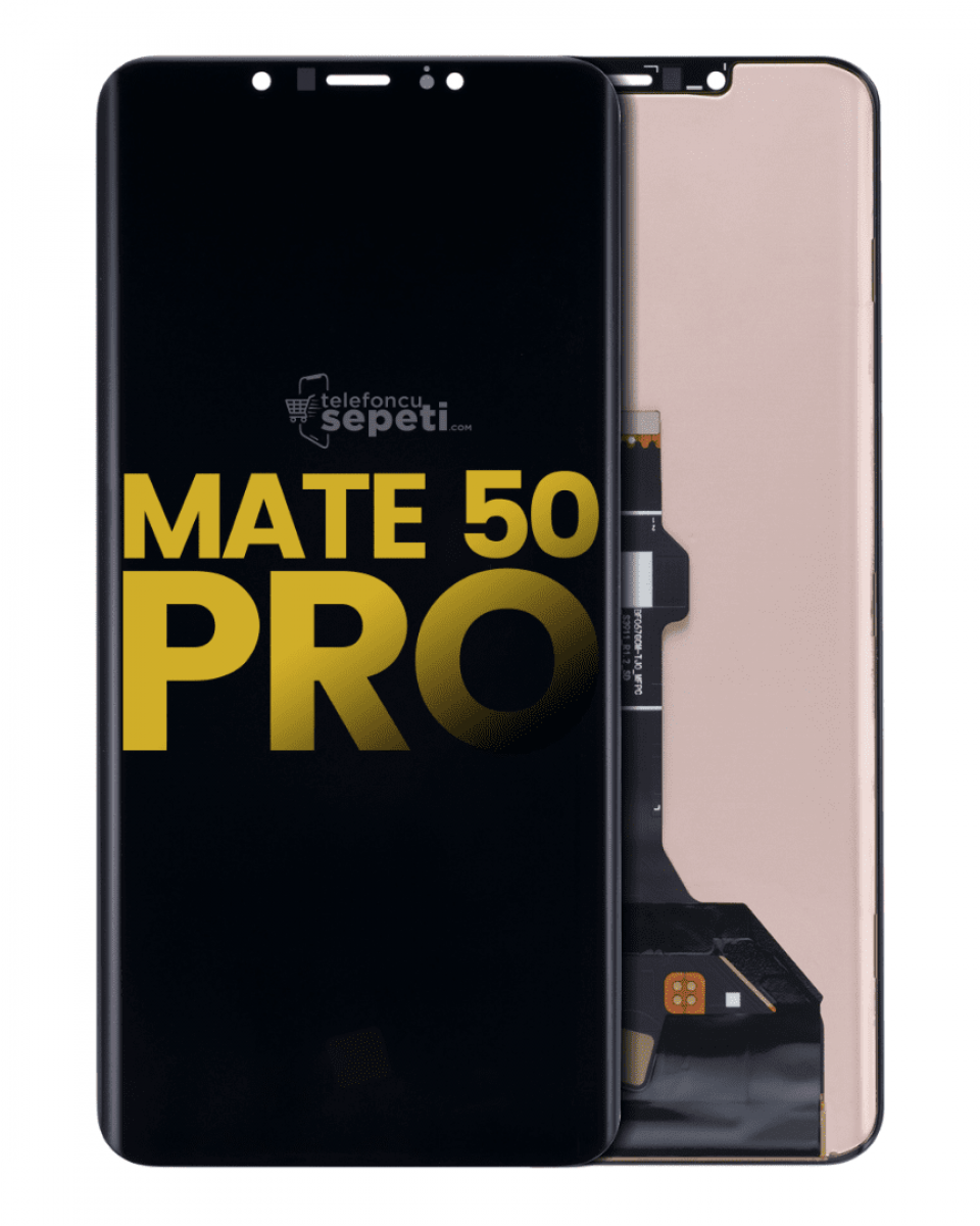 Huawei Mate 50 Pro Ekran Dokunmatik Siyah Çıtasız Orijinal