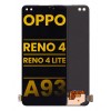 Oppo Reno 4 Ekran Dokunmatik Siyah Çıtasız Orjinal