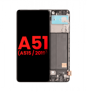 Samsung Galaxy A51 A515 Ekran Dokunmatik Siyah Çıtalı "Camı Değişmiş Ürün"