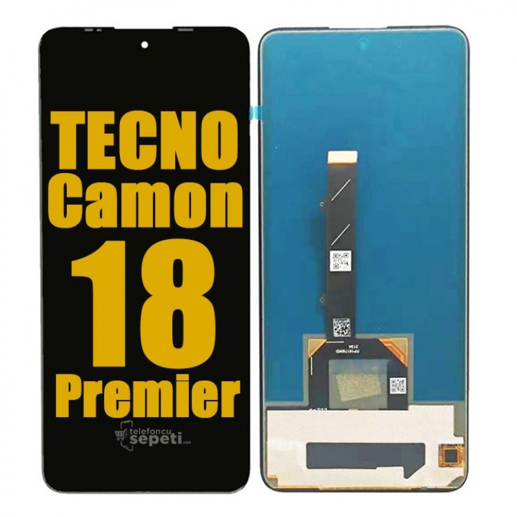 Tecno Camon 18 Premier Ekran Dokunmatik Siyah Çıtasız A Plus Kalite