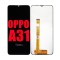 Oppo A31 Ekran Dokunmatik Siyah Çıtasız %100 Orijinal 