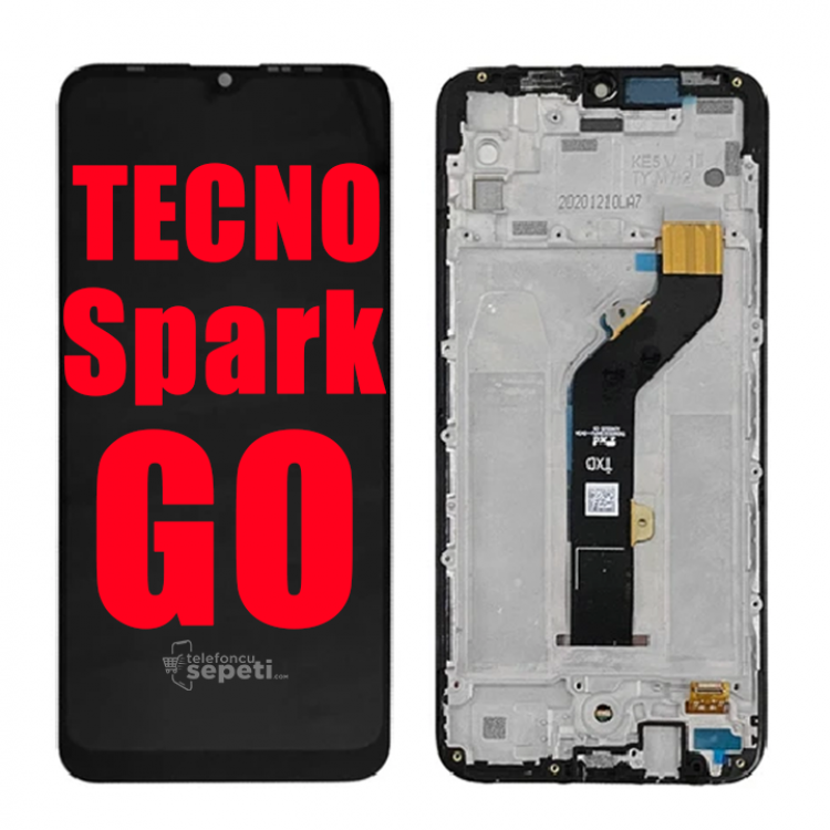 Tecno Spark 6 Go Ekran Dokunmatik Siyah Çıtalı Orijinal