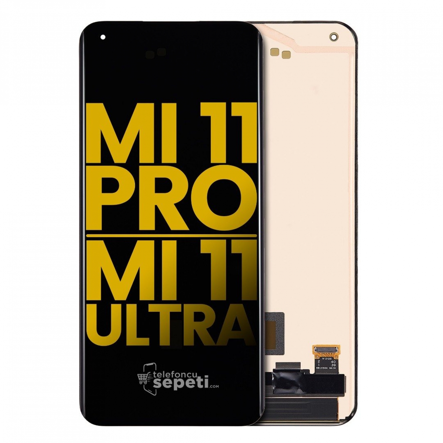 Xiaomi Mi 11 Ultra Ekran Dokunmatik Siyah Çıtasız %100 Orijinal