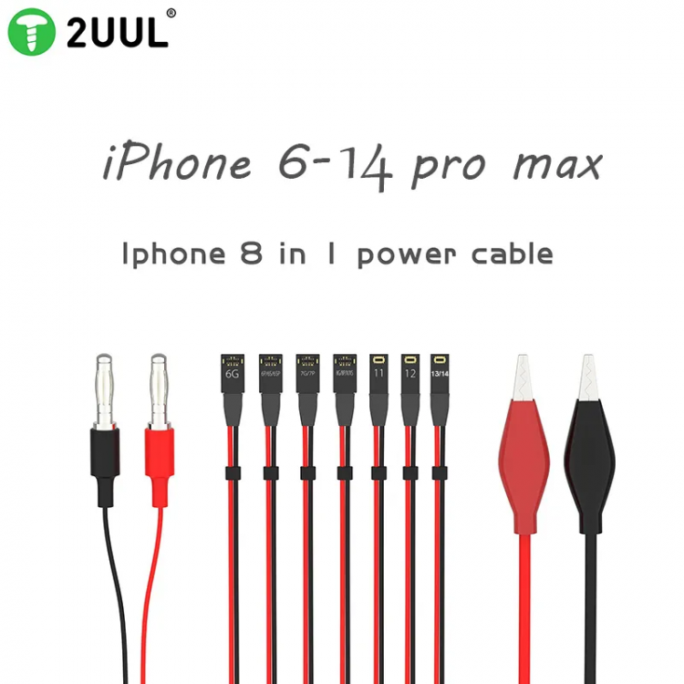2UuL İphone Power Kablu 6-14 Pro Max'e Kadar Set