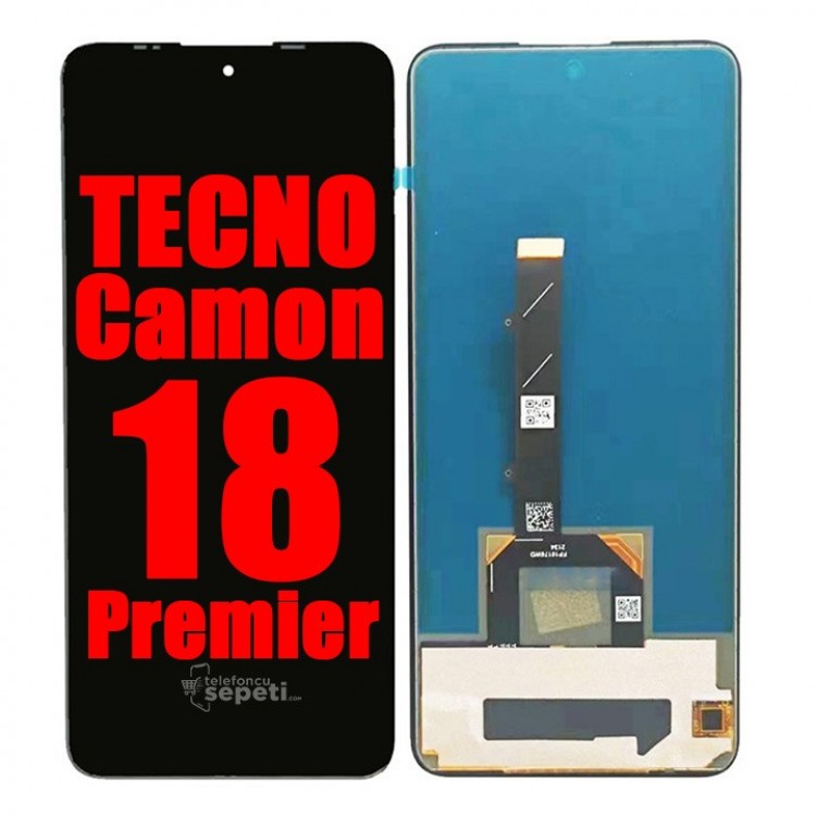 Tecno Camon 18 Premier Ekran Dokunmatik Siyah Çıtasız Orijinal