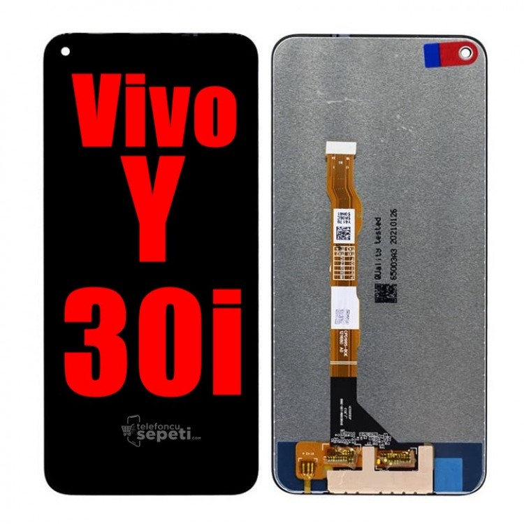 Vivo Y30i Ekran Dokunmatik Siyah Çıtasız Orijinal