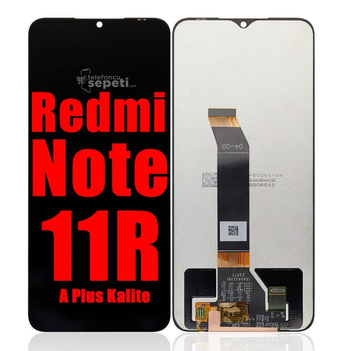Xiaomi Redmi Note 11R Ekran Dokunmatik Siyah Çıtasız A Plus Kalite