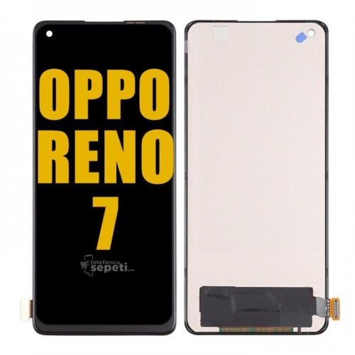 Oppo Reno 7 Ekran Dokunmatik Siyah Çıtasız %100 Oled