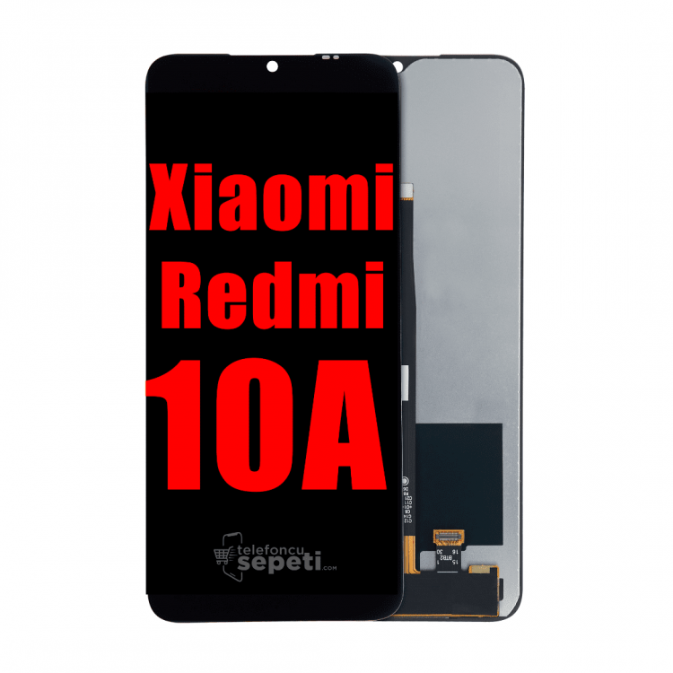Xiaomi Redmi 10a Ekran Dokunmatik Siyah Çıtasız Orijinal