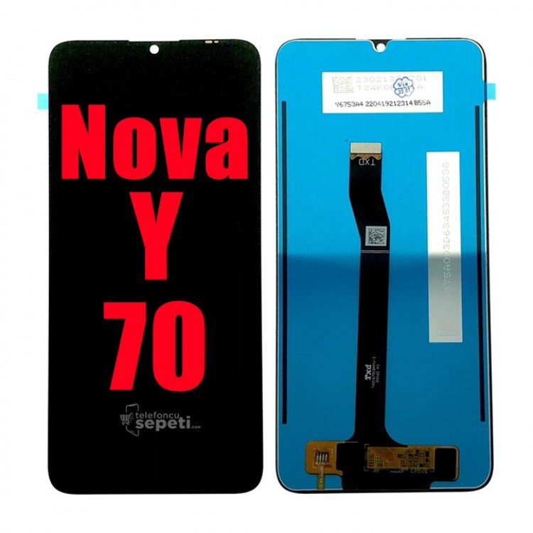 Huawei Nova Y70 Ekran Dokunmatik Siyah Orijinal