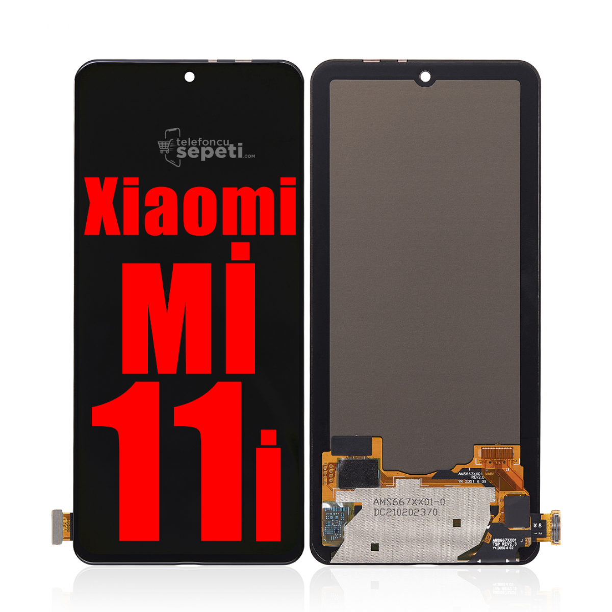 Xiaomi Mi 11i Ekran Dokunmatik Siyah Çıtasız %100 Orijinal