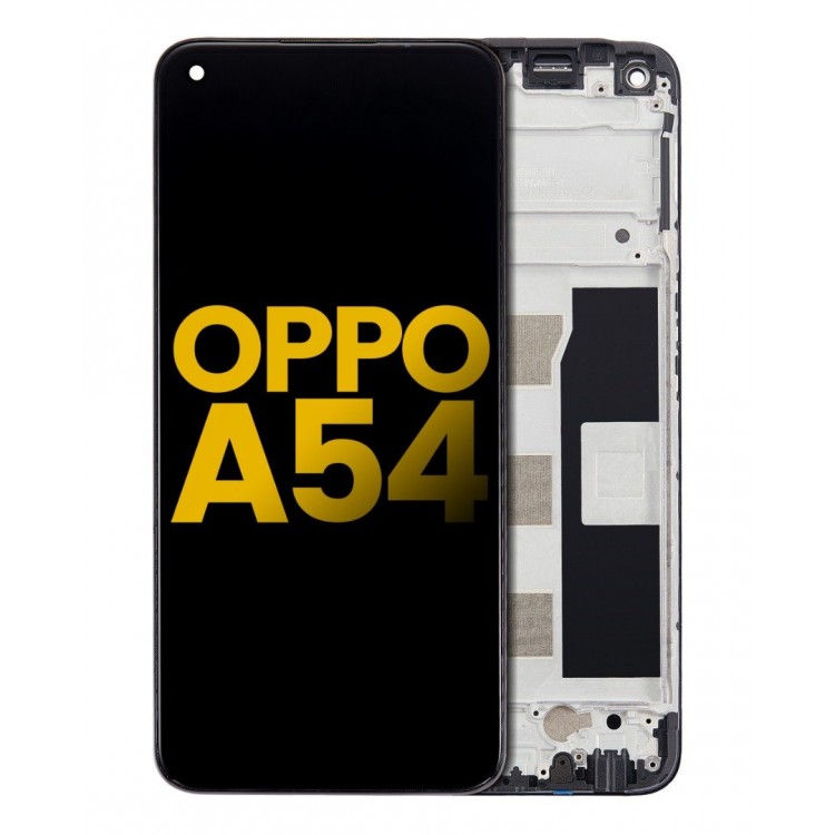 Oppo A54 Ekran Dokunmatik Siyah Çıtalı A Plus Kalite