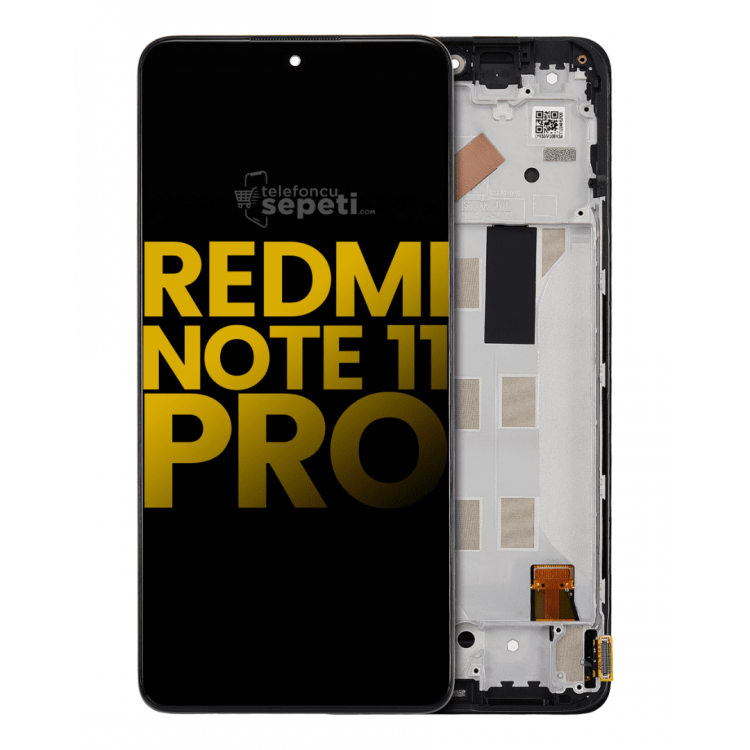 Xiaomi Redmi Note 11 Pro Ekran Dokunmatik Siyah Çıtalı Oled Üstün Kalite