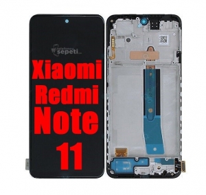 Xiaomi Redmi Note 11s Ekran Dokunmatik Siyah Çıtalı Orijinal
