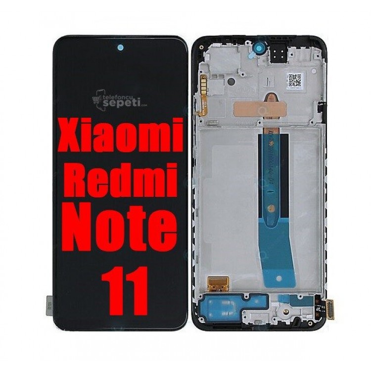 Xiaomi Redmi Note 11 Ekran Dokunmatik Siyah Çıtalı Orijinal