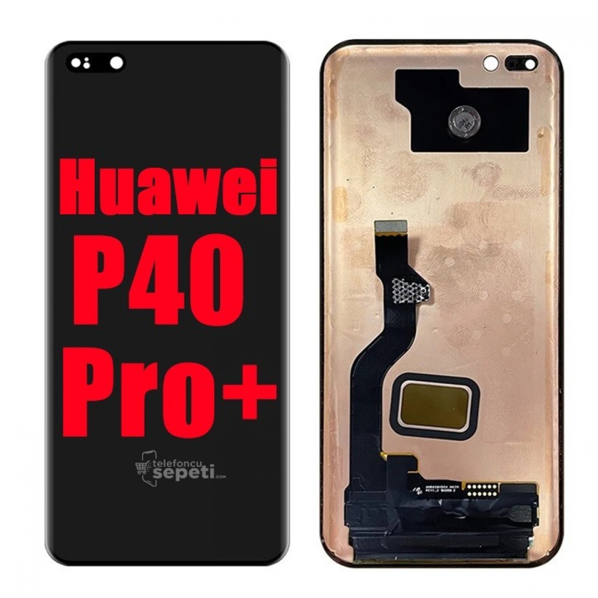 Huawei P40 Pro Plus Ekran Dokunmatik Siyah Çıtasız %100 Orijinal