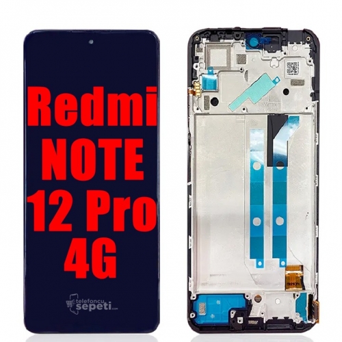 Xiaomi Redmi Note 12 Pro 4g Ekran Dokunmatik Siyah Çıtalı %100 Orijinal