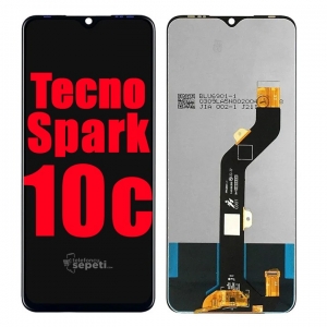 Tecno Spark 10c Ekran Dokunmatik Siyah Çıtasız %100 Orijinal