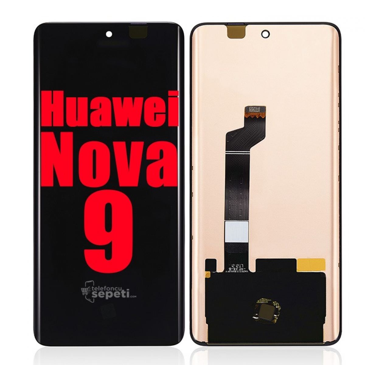 Huawei Nova 9 Ekran Dokunmatik Siyah Çıtasız %100 Orijinal
