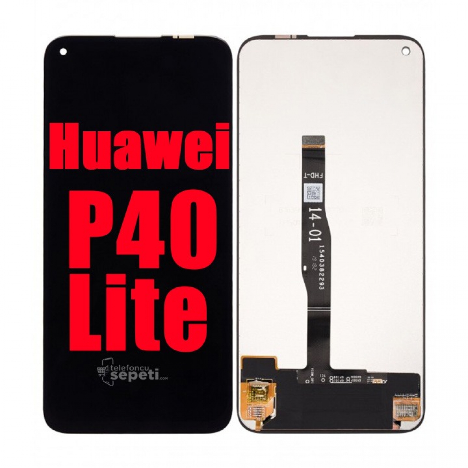 Huawei P40 Lite Dokunmatik Ekran Siyah Çıtasız A Plus Kalite