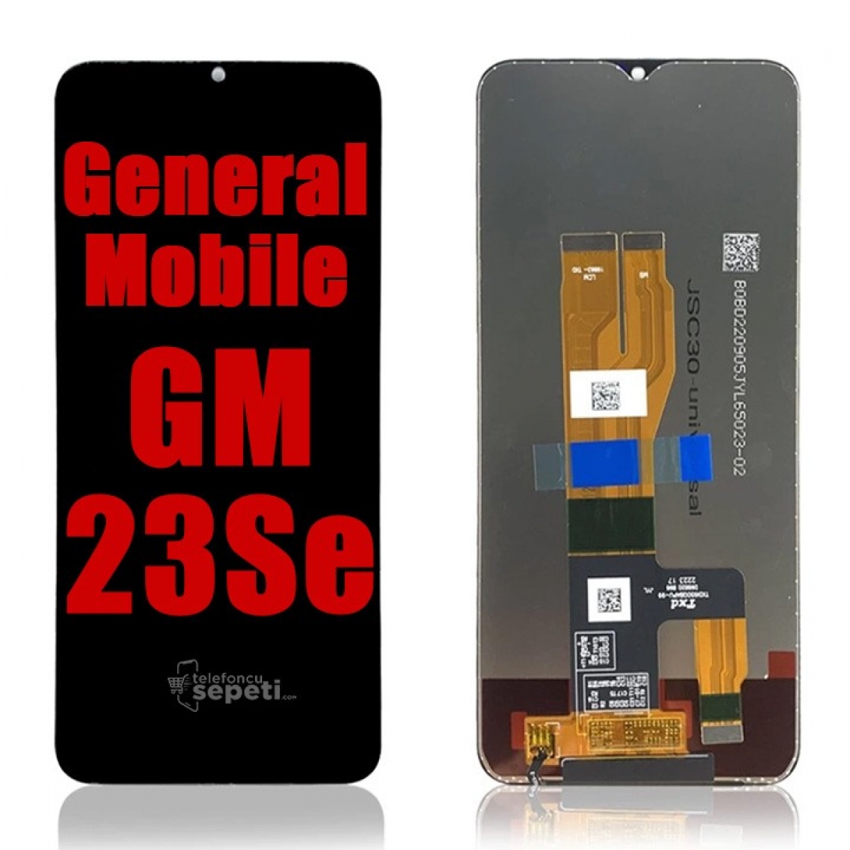 General Mobile Gm23 Se Ekran Dokunmatik Siyah Çıtasız %100 Orijinal