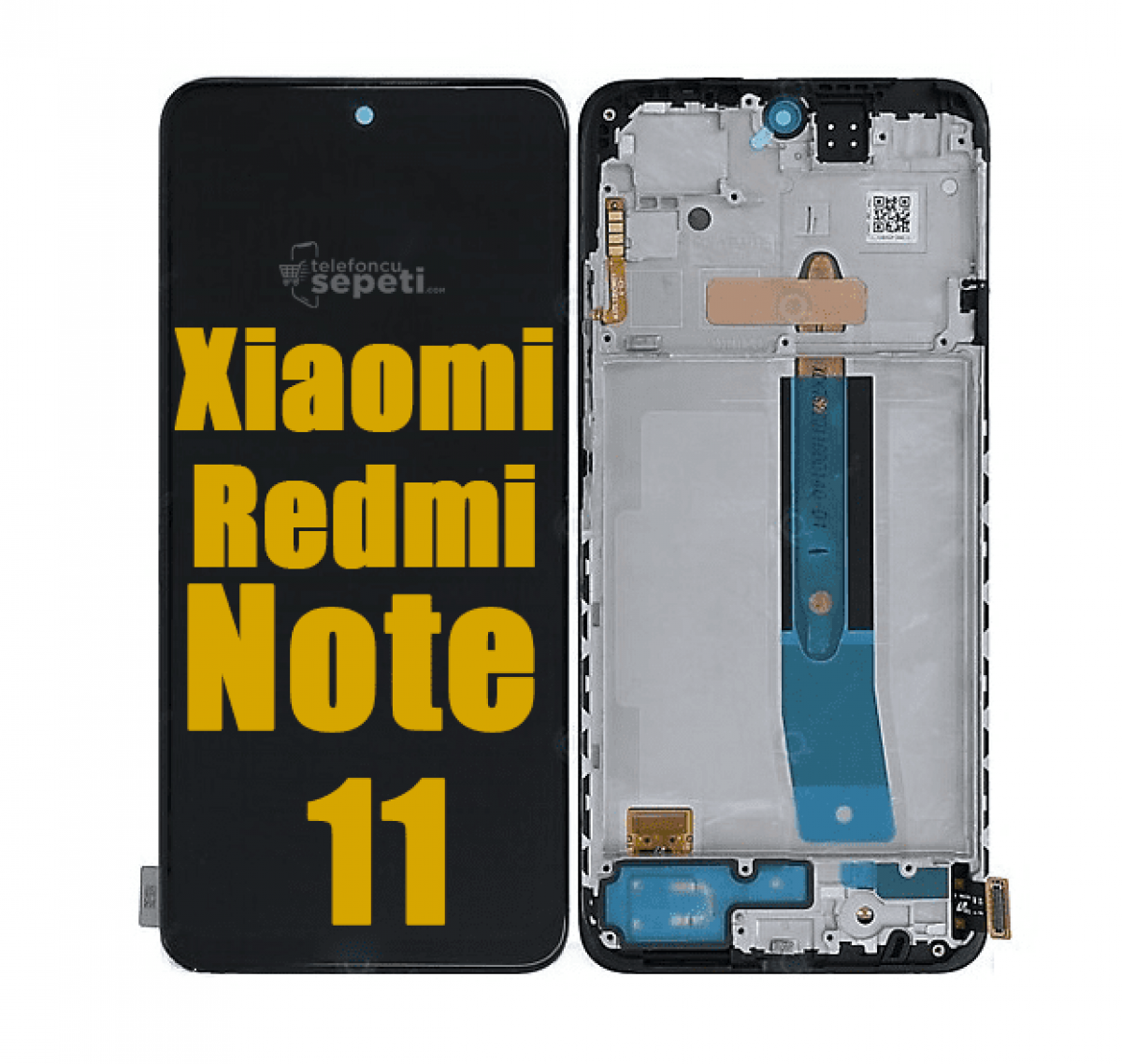 Xiaomi Redmi Note 11 Ekran Dokunmatik Siyah Çıtalı A Kalite