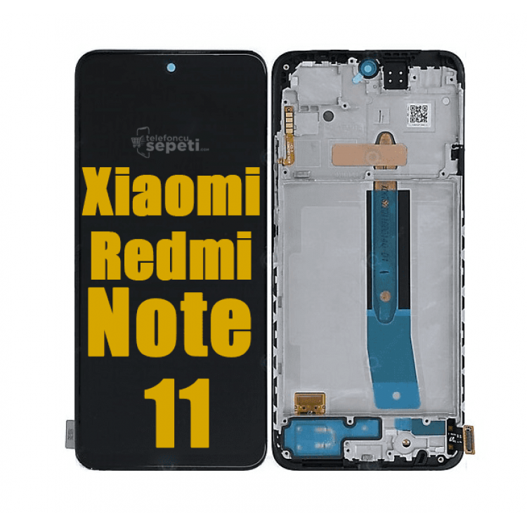 Xiaomi Redmi Note 11 Ekran Dokunmatik Siyah Çıtalı A Kalite