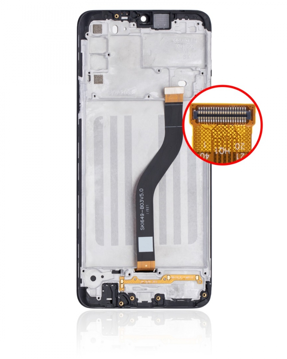 Samsung Galaxy A20s A207 Ekran Dokunmatik Siyah Çıtalı A Plus Kalite