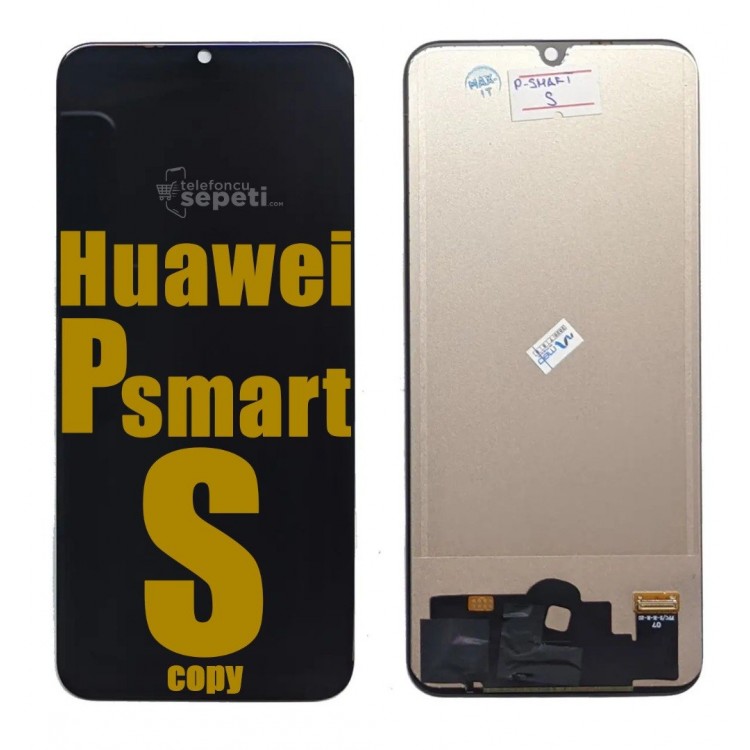 Huawei P Smart S Ekran Dokunmatik Siyah Çıtasız A Plus Kalite