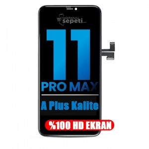 iPhone 11 Pro Max Ekran Dokunmatik Siyah A Plus Kalite