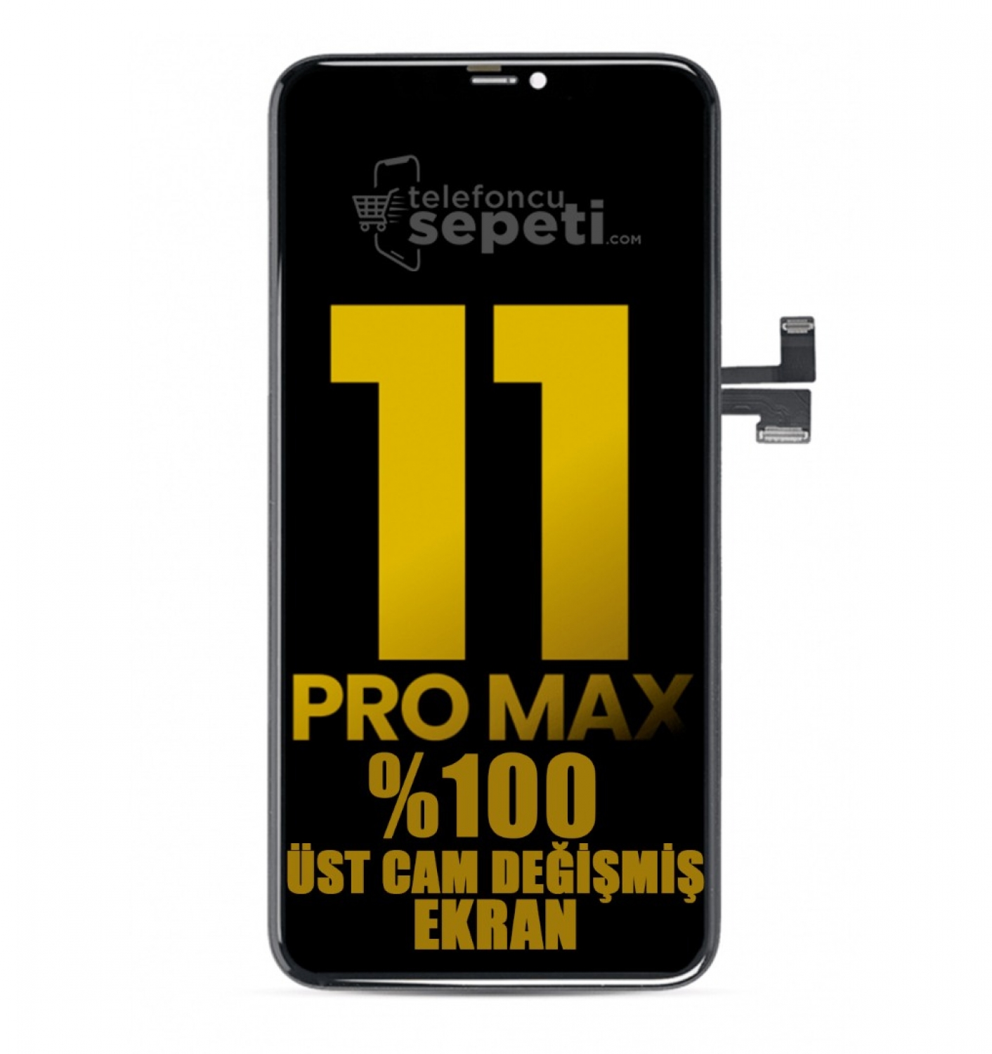 iPhone 11 Pro Max Ekran Dokunmatik Siyah %100 Cam Değişmiş iPhone 11 Pro Max Ekran Dokunmatik Siyah %100 Cam Değişmiş