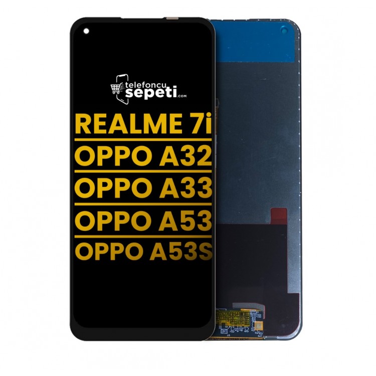 Oppo A53s Ekran Dokunmatik Siyah Çıtasız A Plus Kalite