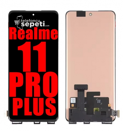 Realme 11 Pro Plus Ekran Dokunmatik Siyah Çıtasız %100 Orijinal