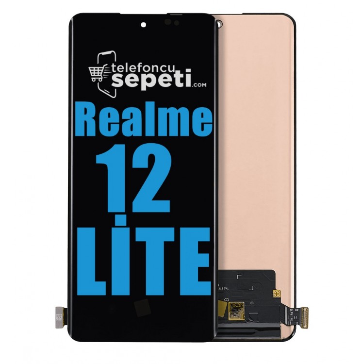 Realme 12 Lite Ekran Dokunmatik Siyah %100 Orijinal